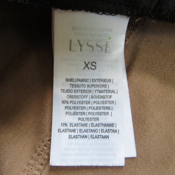 Lysse Faux Suede Leggings High Waisted Pants Pull On Stretch Tan XS NWOT - Picture 9 of 13